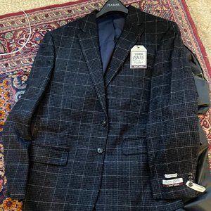 Jos. A Banks 1905 Collection Tailored Fit Houndstooth Windowpane Sportcoat NWT